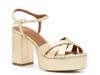 Tessa Platform Sandal Light Gold view