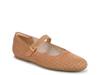 Wexley Jane Mary Jane Flat Camel Brown Fabric view