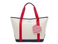 Free Cooler Tote Off White/Red/Navy view