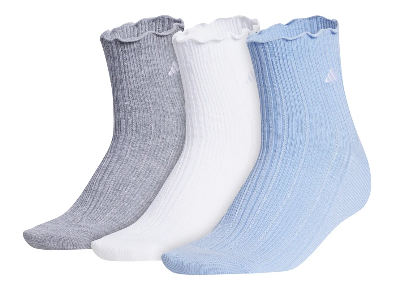 Performance Ruffle Women's Quarter Socks - 3 Pack 