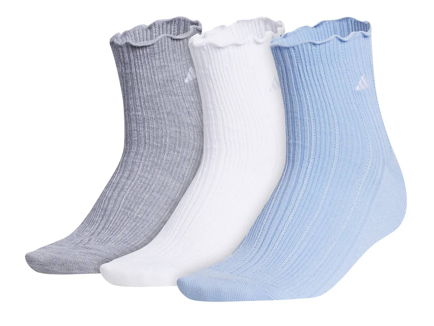 Performance Ruffle Women's Quarter Socks - 3 Pack