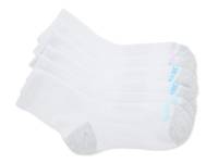 Terry Low Women's Crew Socks - 6 Pack White view
