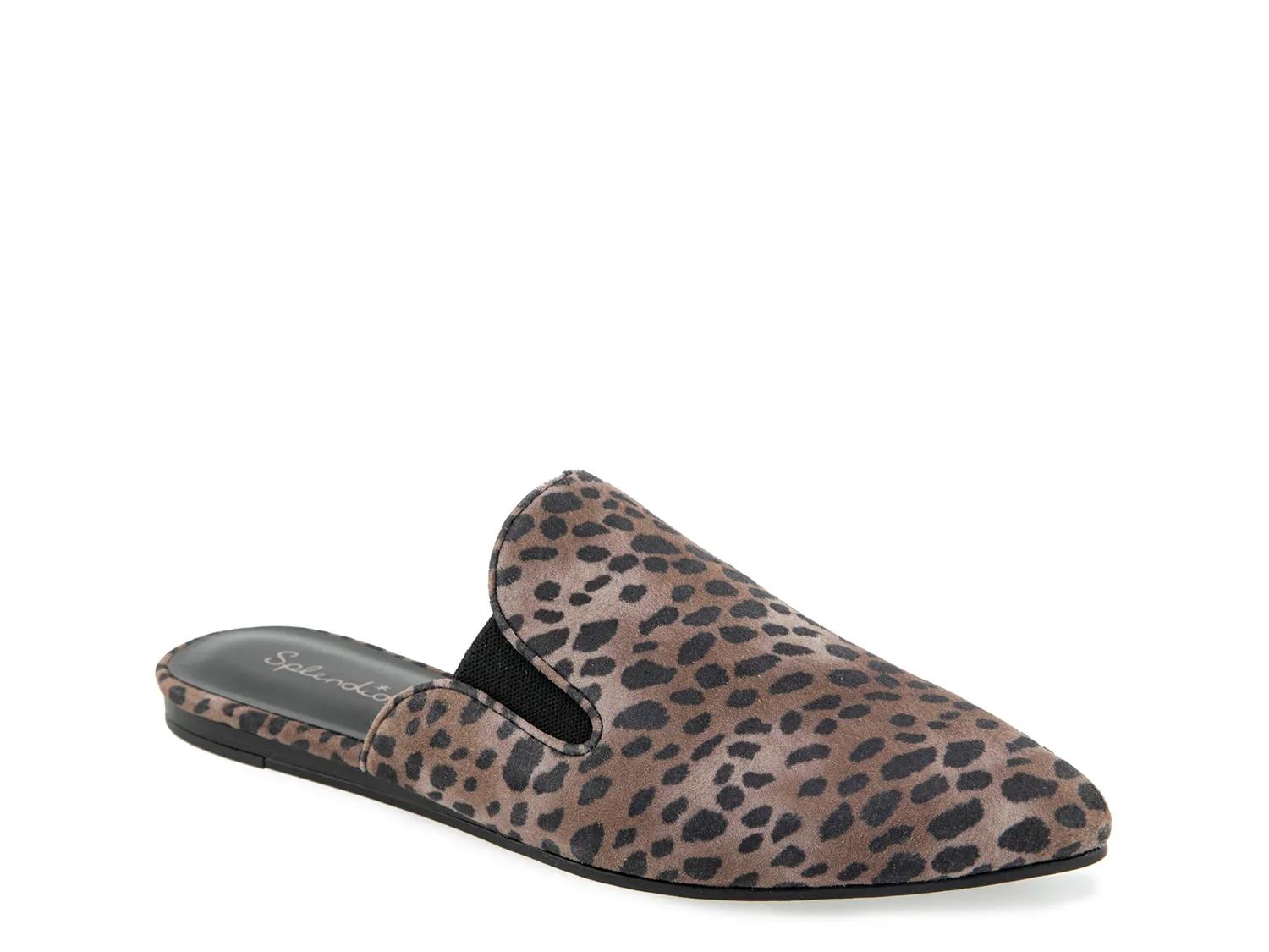 Splendid Liza Mule | Women's | Brown/Black Cheetah Print | Size 6 | Slip-Ons