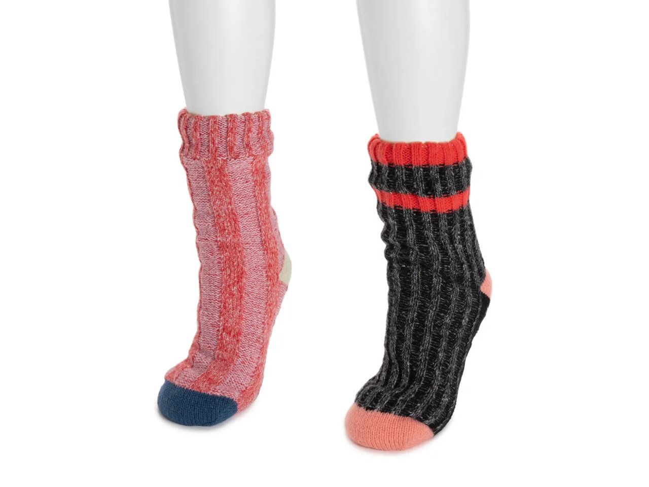 Color Blocked Sweater Women's Cabin Socks - 2 Pack