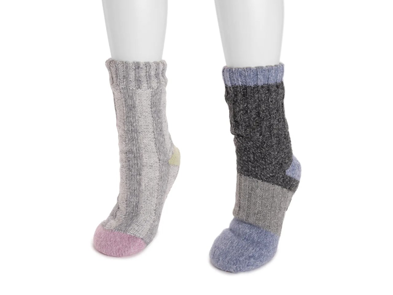 Color Blocked Sweater Women's Cabin Socks - 2 Pack