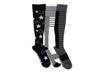 Cotton Women's Compression Knee Socks - 3 Pack Black view