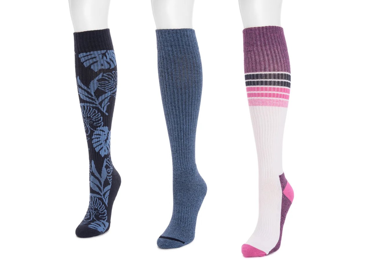 Cotton Women's Compression Knee Socks - 3 Pack