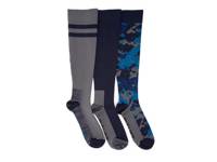 Nylon Women's Compression Knee Socks - 3 Pack Navy view