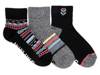 Cotton Women's Compression Ankle Socks - 3 Pack Black/Grey/Multicolor view