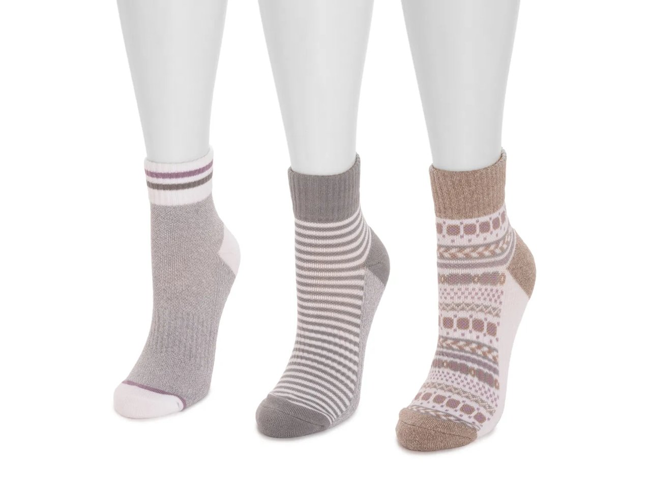 Cotton Women's Compression Ankle Socks - 3 Pack