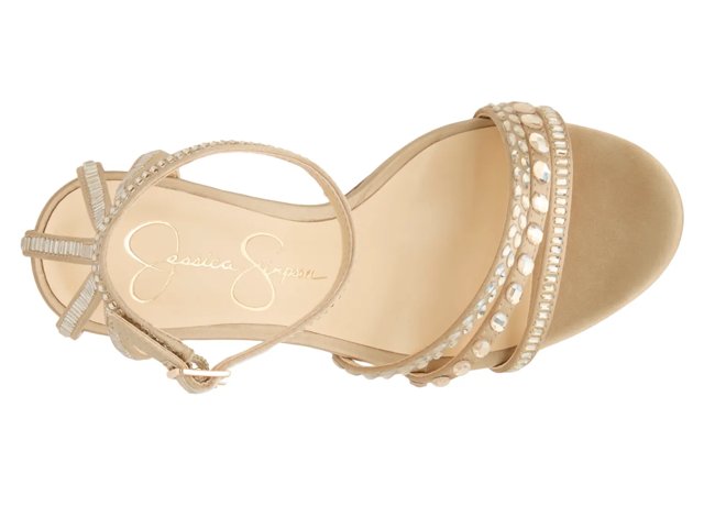 jessica simpson plemy satin ankle strap dress sandals Jessica Simpson Plemy Silver Multi Floral High Heel Ankle Strap Sandal Size  9.5