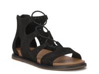Sartea Gladiator Sandal Black view