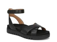 Uptown Merced Wedge Sandal Black Leather view