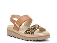 Dominica Wedge Sandal Animal Print view