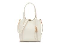 Serena Leather Satchel Ivory view