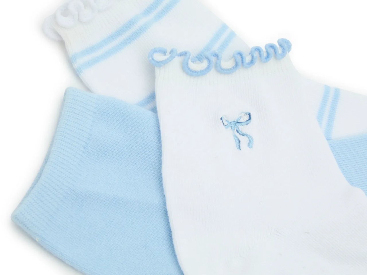 Bow Embroidery Women's Ankle Socks - 3 Pack