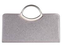 Tango Clutch Silver Metallic view