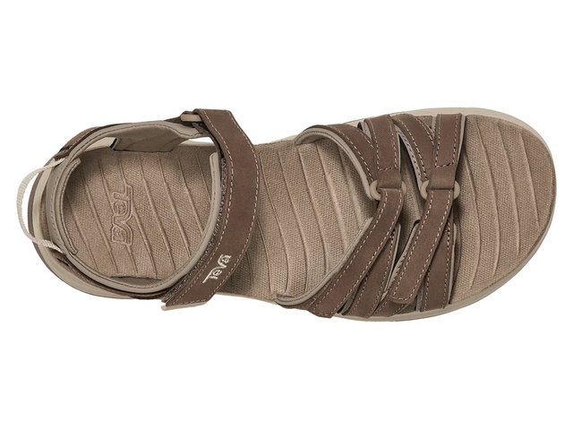 Teva Dark Brown Strappy Sandals sz 9 Teva Ventura 4220 Cork Wedge Sandals Brown Strappy Outdoor  main image 2