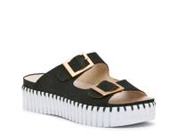 Tulip Platform Sandal Black view