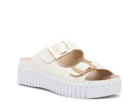 Tulip Platform Sandal White view