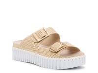 Tulip Platform Sandal Gold Metallic view
