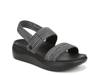 Sky Wedge Sandal Black view