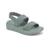 Sky Wedge Sandal Light Green view