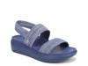 Sky Wedge Sandal Blue view