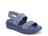 Sky Wedge Sandal Blue view