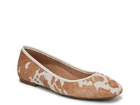 Orinda Flat Tan/White Cow Print view