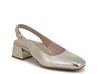 Reyes Pump Gold Leather view