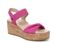 Darla Espadrille Wedge Sandal Rose Suede view