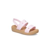 Brooklyn Wedge Sandal - Kids' Pink Milk view