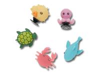 UV Changing Sea Animals Jibbitz Set - 5 Pack Multicolor view