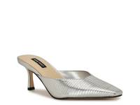 Camenla Mule Silver Snake Print view