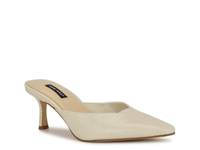 Camenla Mule Ivory Snake Print view