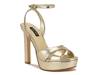 Wilda Platform Sandal Gold Metallic view