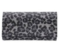 Naia Clutch Black/Silver Leopard Print view