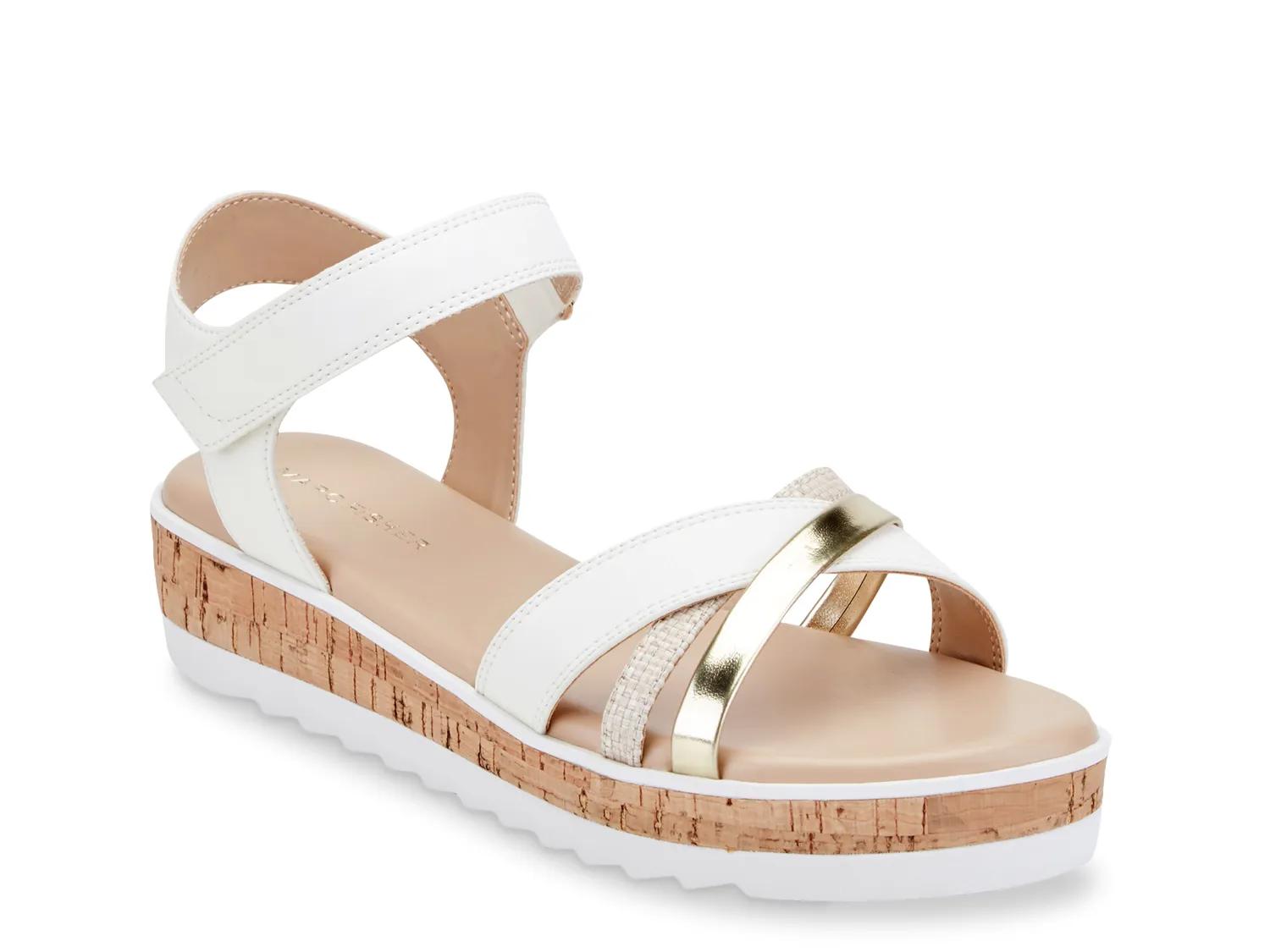 Marc Fisher Gyllie Sandal | Women's | White | Size 6 | Sandals | Ankle Strap | Lug