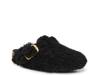 Boston Big Buckle Shearling Clog - Women's Black view