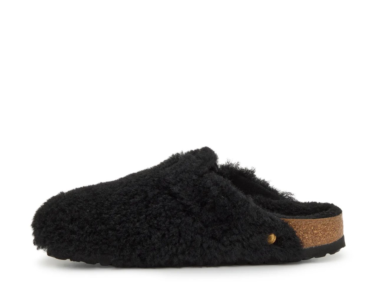 Boston Big Buckle Shearling Clog - Women's
