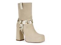 Dyzma Platform Bootie Bone White view