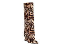 Kenya Wedge Boot Black/Beige Tiger Print view