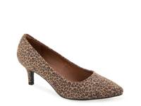 Elil Pump Brown/Black Leopard Print Faux Suede view