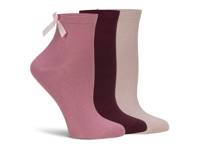 Powder Girly Crew Socks - 3 Pack Coral/Red/Light Pink view