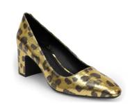 Minetta Pump Gold Metallic Leopard Print view