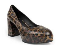 Zarina Platform Pump Brown Leopard Print Leather view