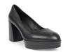 Zarina Platform Pump Black Leather view