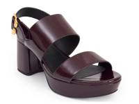 Camera Platform Sandal Dark Red Patent Synthetic view