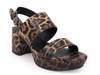 Camilia Platform Sandal Brown/Black Leopard Print Synthetic view